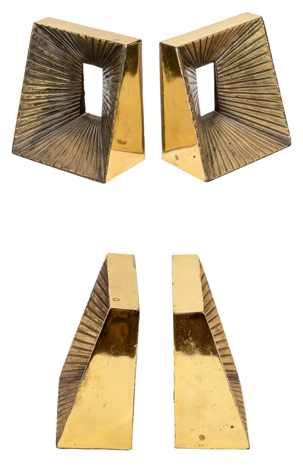 3846 Pair of Brass Bookends – lawson-fenning