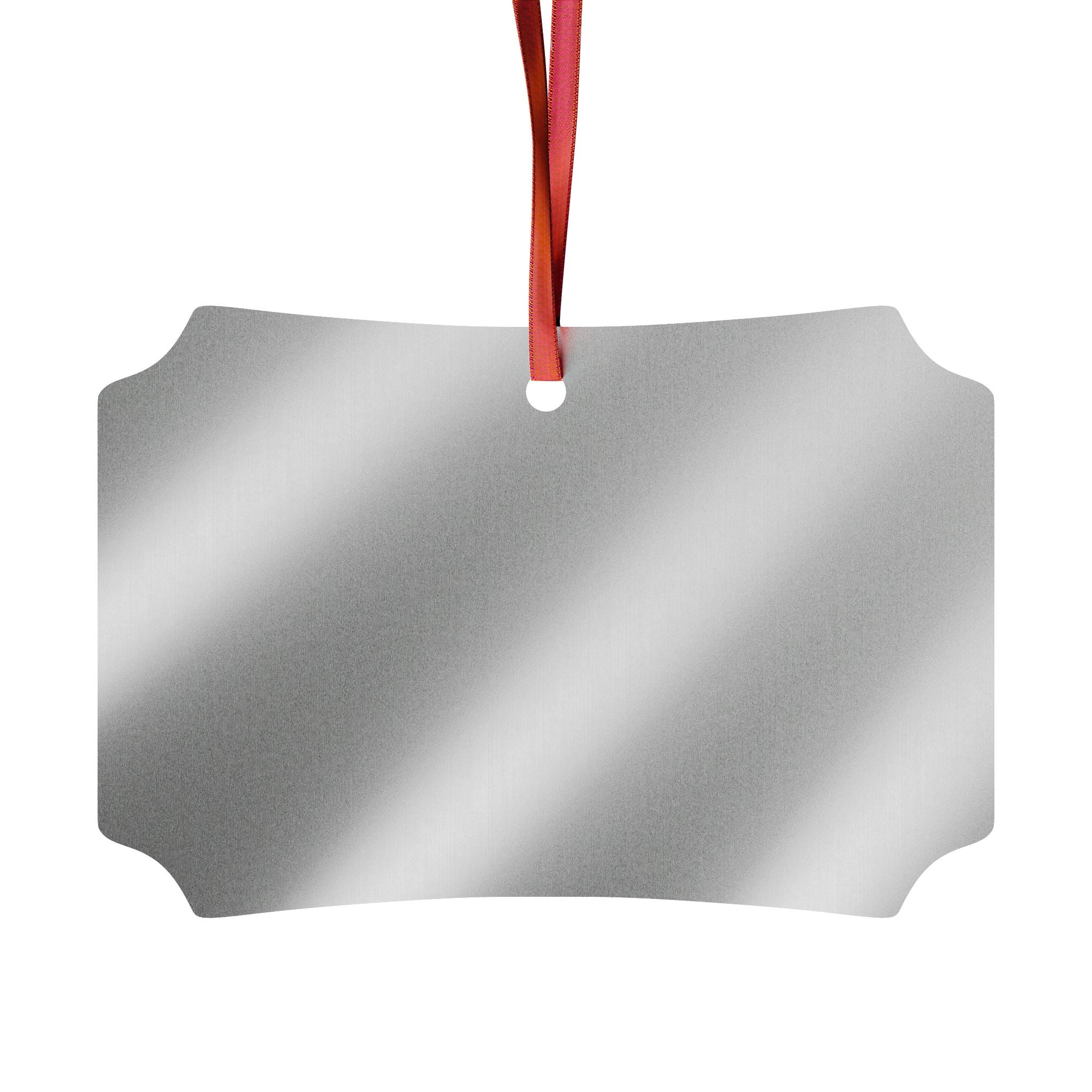 Folk Art Bird Aluminum Ornament — Decorative Holiday & Everyday Tree Hanging