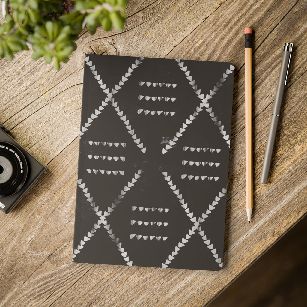 Geometric Mudcloth Lined Journal
