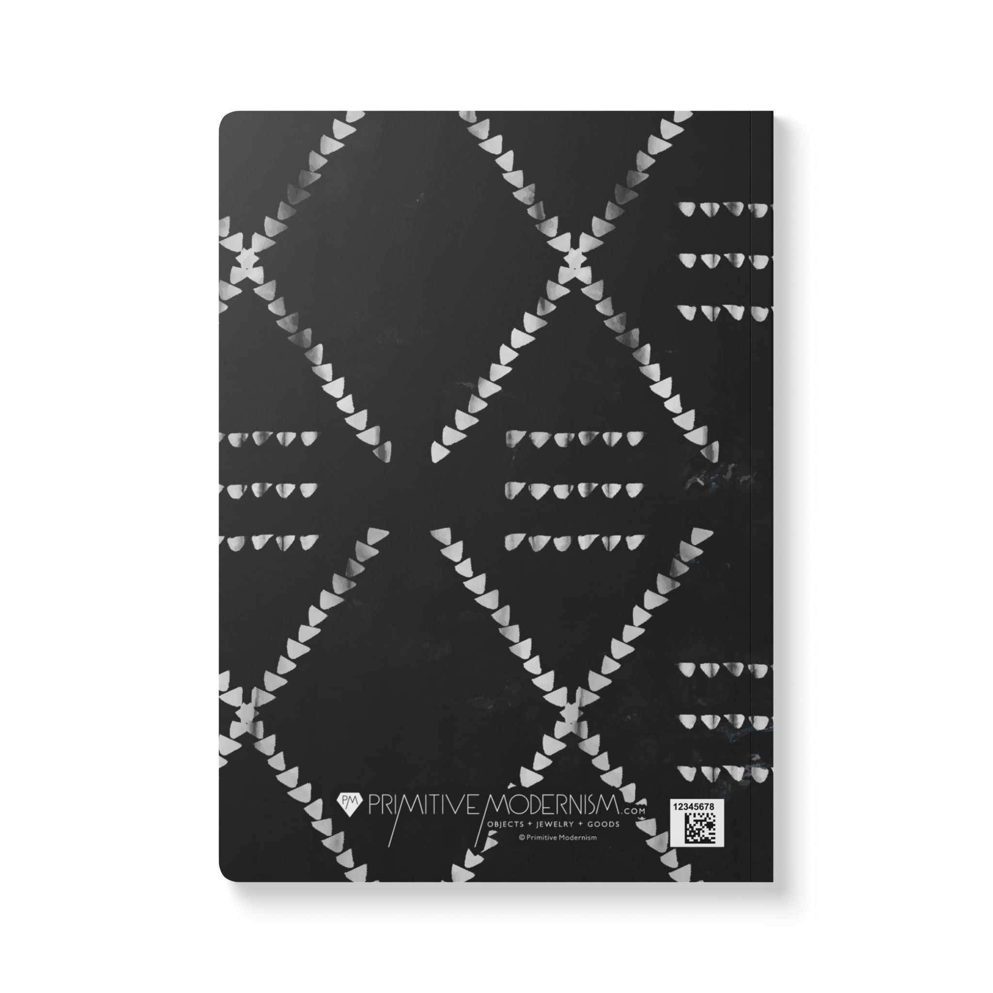 Geometric Mudcloth Lined Journal