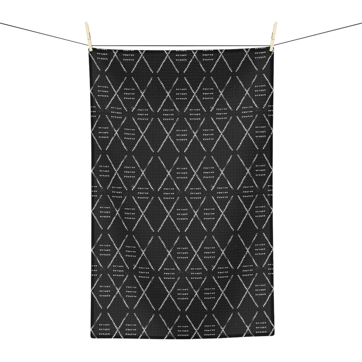 Geometric Mudcloth Microfiber Kitchen Towel